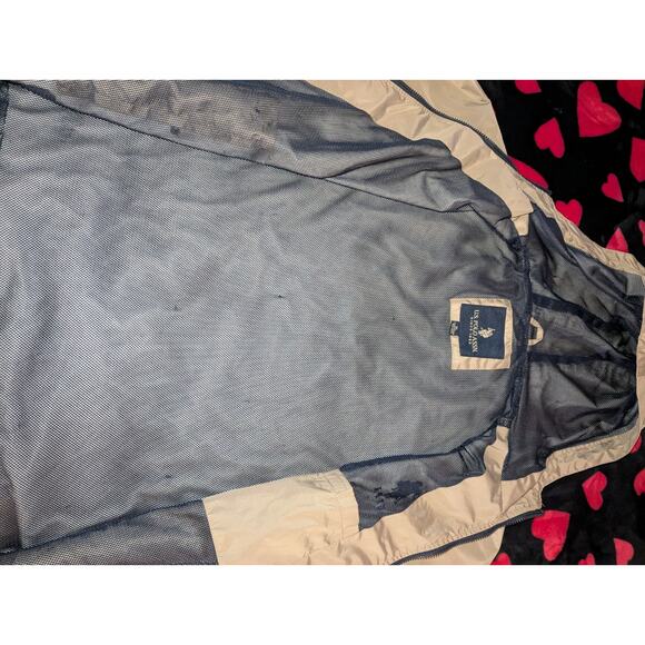 U.S. POLO ASSN. Men's Jacket Beige - EXTRA LARGE -Lined Rain Windbreaker Size XL - Picture 8 of 9